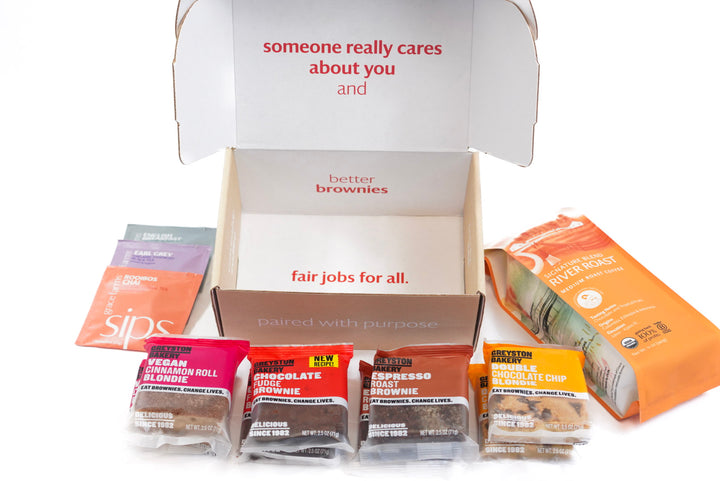 Brownies & Brews Gift Box by Grace Farms X Greyston Bakery