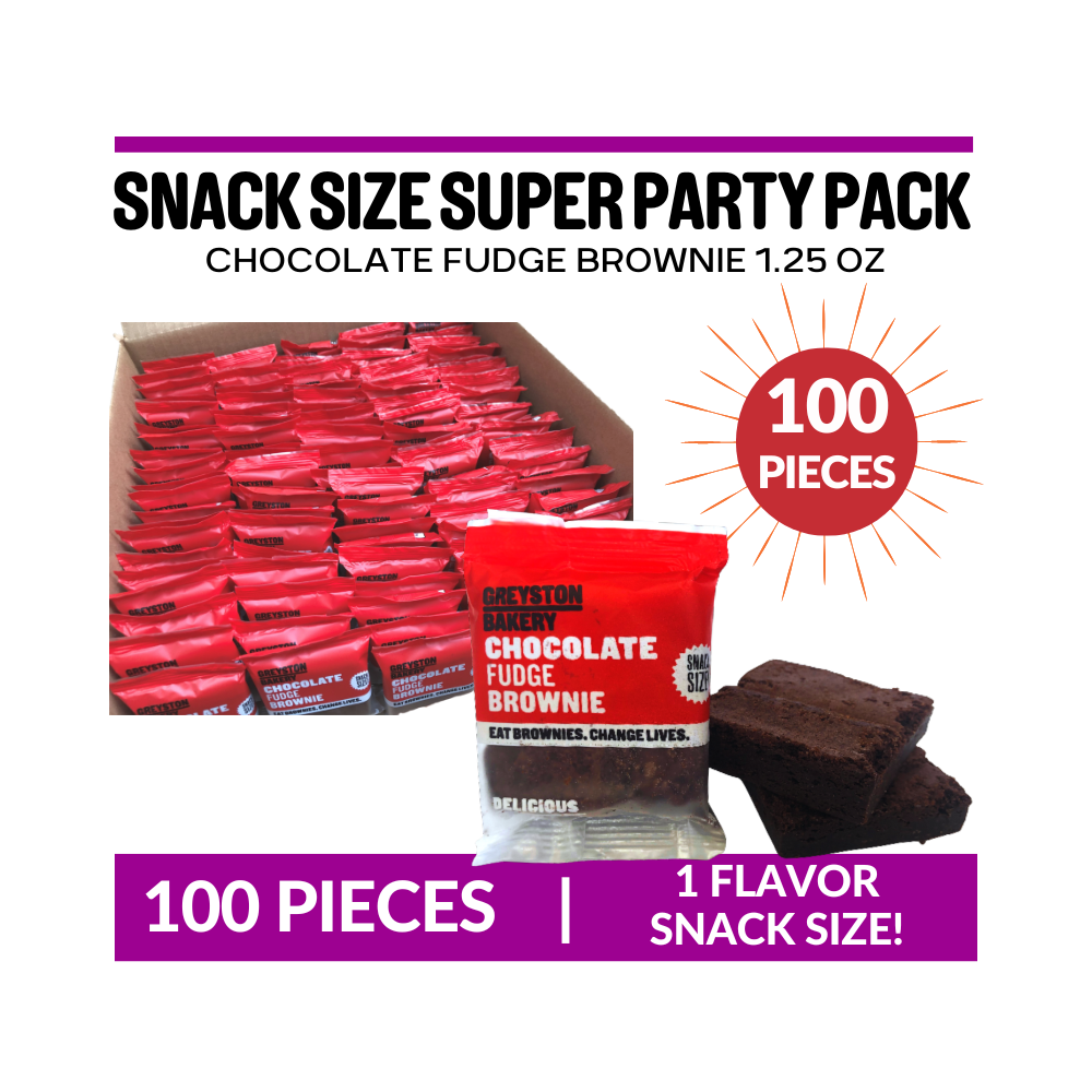Snack Size Super Party Pack | Chocolate Fudge Brownie 1.25oz | 100 PCS