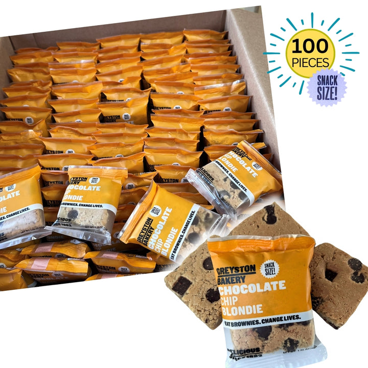 Chocolate Chip Blondie Party Pack 100PC | Snack Size