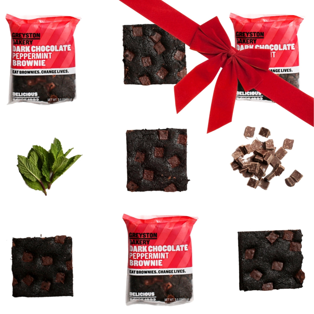 Dark Chocolate Peppermint Brownie 8PC Holiday Gift