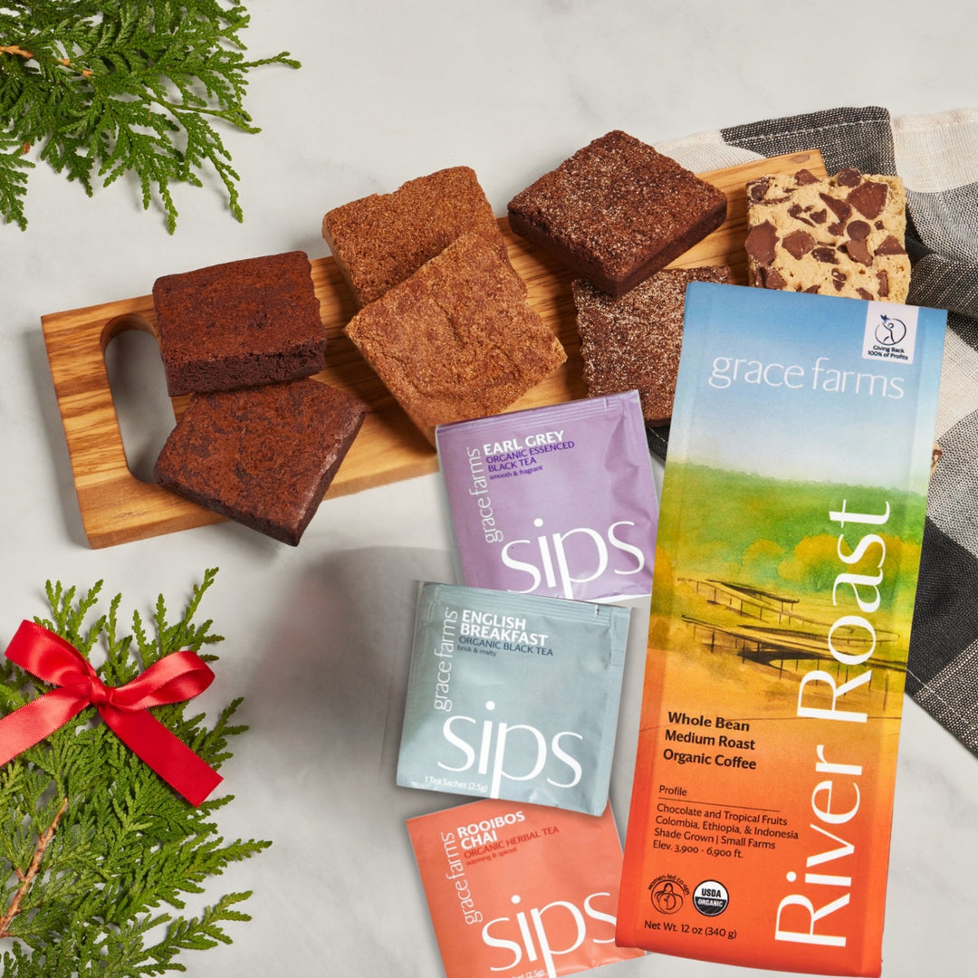 Brownies & Brews Gift Box by Grace Farms X Greyston Bakery