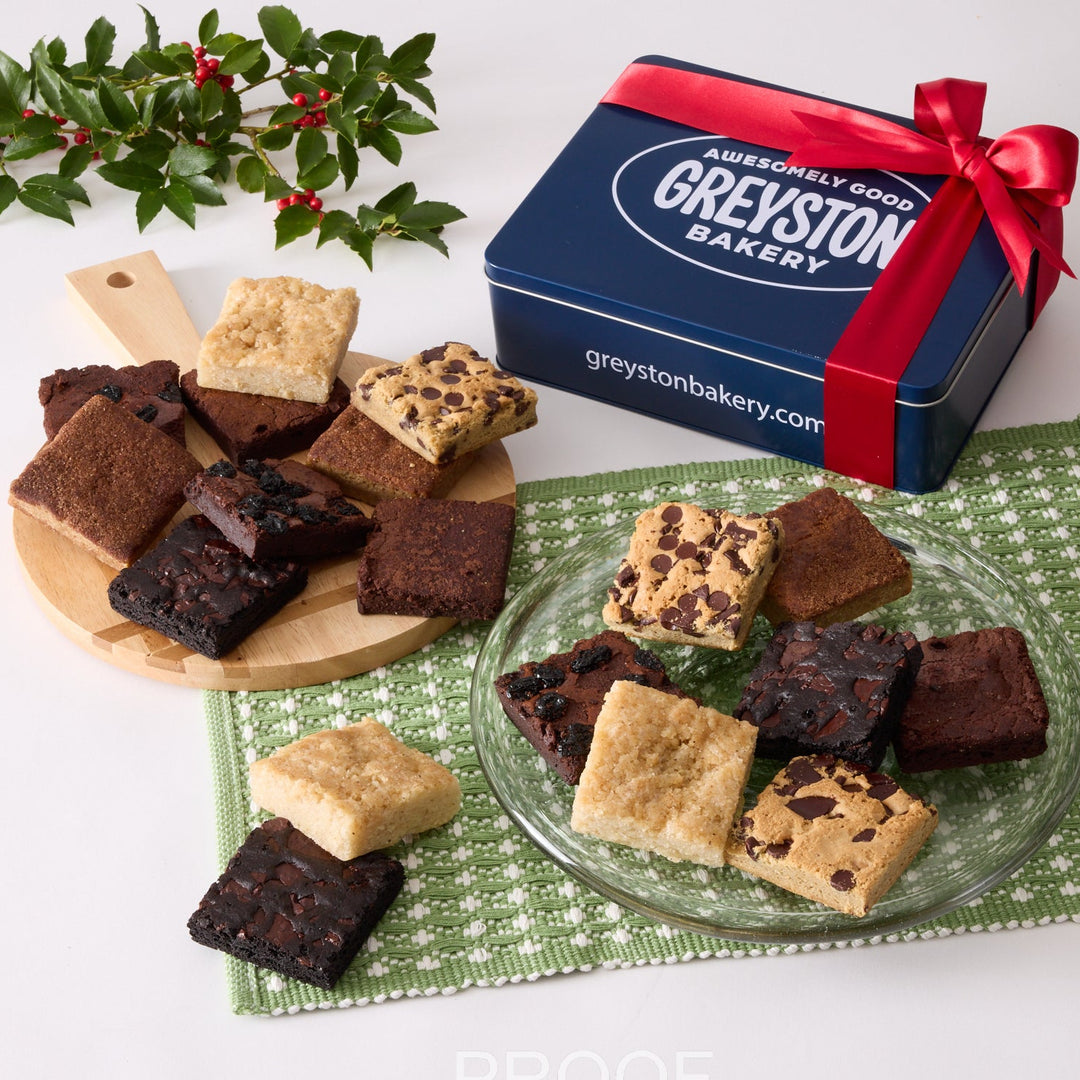 Holiday Favorites Brownie 18 PCS Large Gift Tin - Limited Edition!