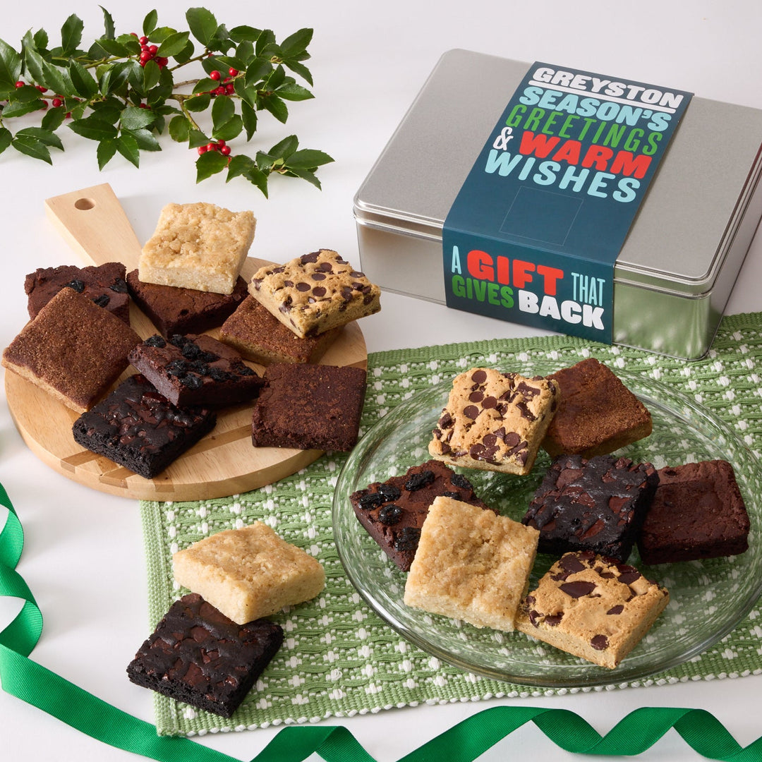 Holiday Favorites Brownie 18 PCS Large Gift Tin - Limited Edition!