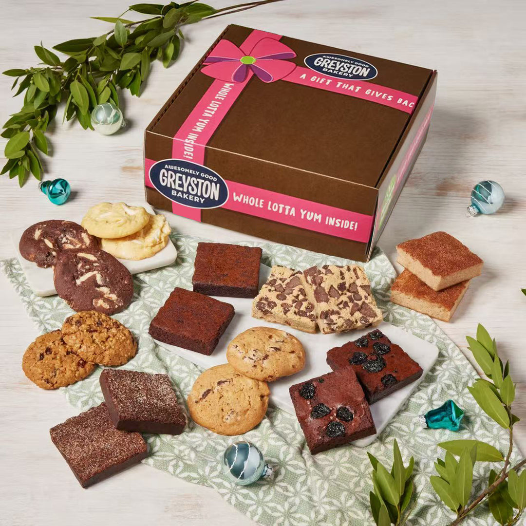 Brownie & Cookie Sampler Gift Box 18 PCS