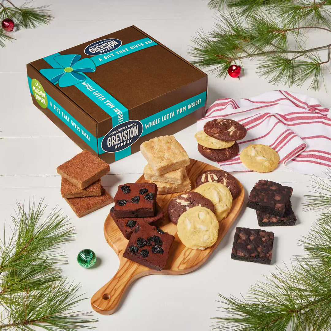 Sweet Holiday Duo - Brownie & Cookie Bliss 20 PCS Gift Box