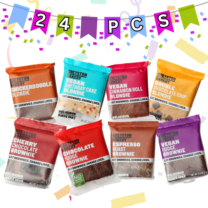 Brownie or Blondie Party Pack 24 PCS | Pick Any Single Flavor