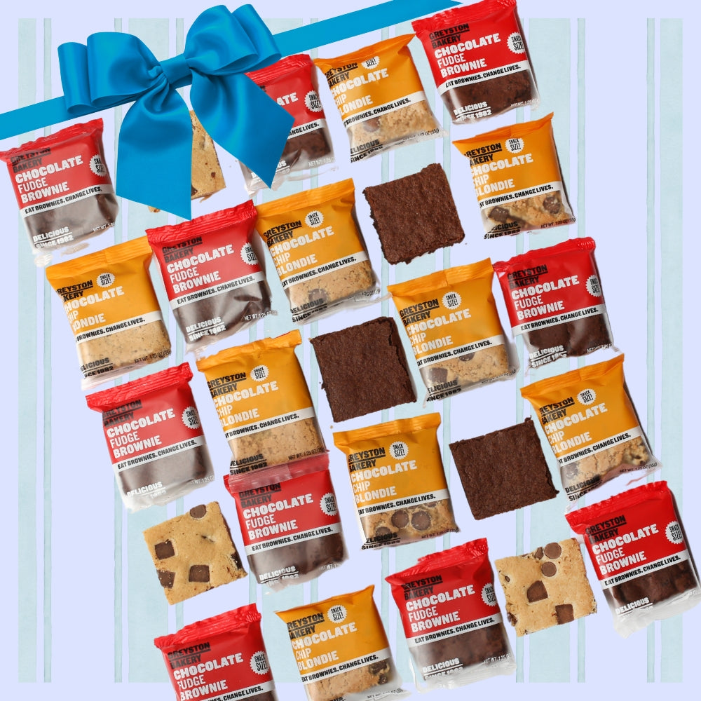 Snack Size Brownie & Blondie Mix 24PC Party Pack & Holiday Gift