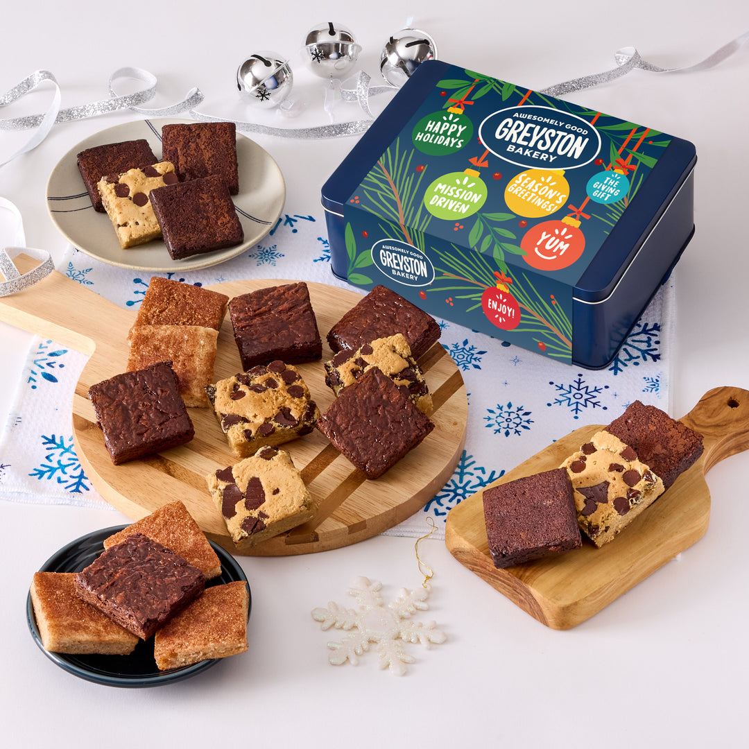 Snack Size Brownie & Blondie 20 PCS Gift Tin