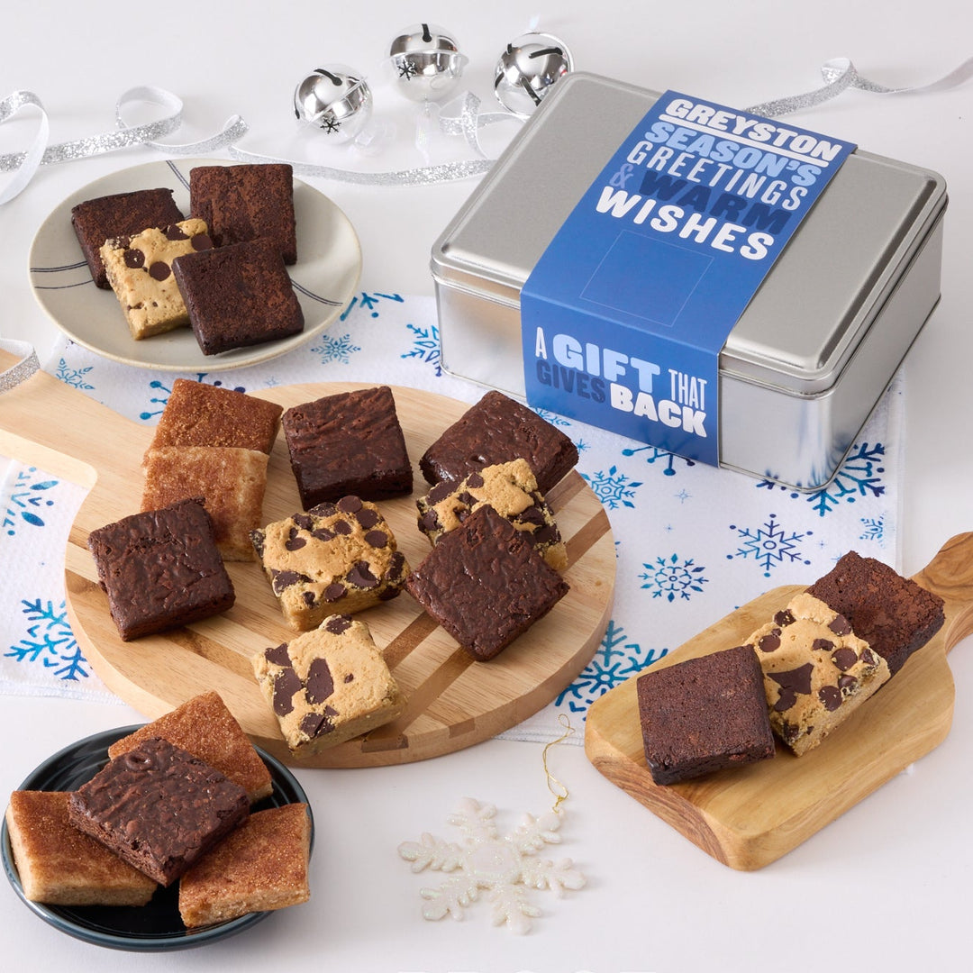 Snack Size Brownie & Blondie 20 PCS Gift Tin