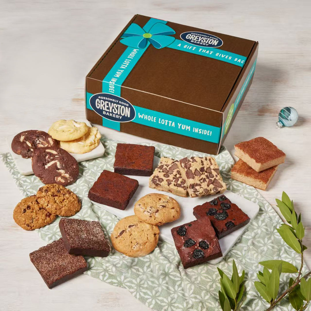 Brownie & Cookie Sampler Gift Box 18 PCS