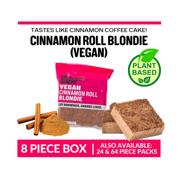 Vegan Cinnamon Roll Blondie | Single Flavor | 8 PCS
